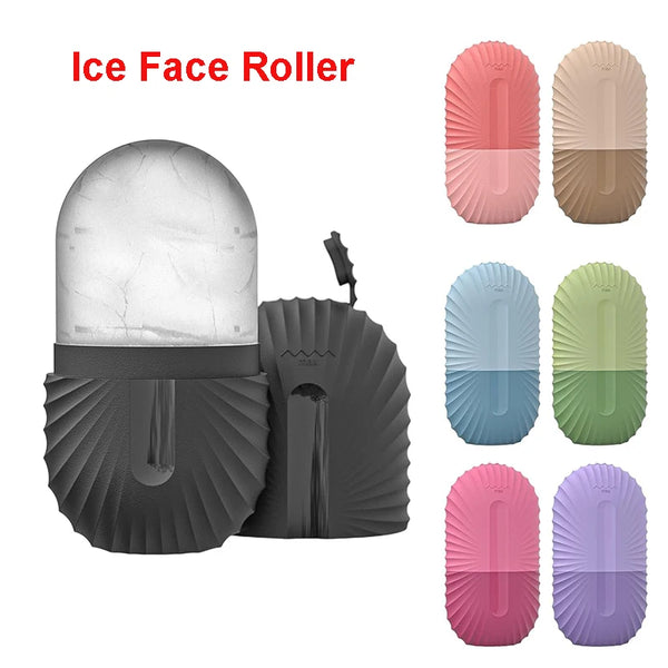 VaultedGoods Ice Face Roller with textured metal surface for soothing facial massage and skin cooling.